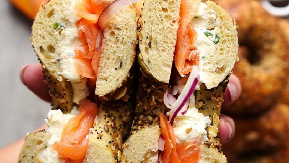 A slice of NYC's Upper East Side in Frederick! Our Everything Bagels are shipped straight from the iconic <a href="/Orwashers/">Orwashers</a> in NYC, so every bite is authentic and delicious. Showroom opens at 8am every day. 🥯🌇 

#FrederickMD #DowntownFrederick #MarylandEats #NYCinMD #ShowroomBreakfast