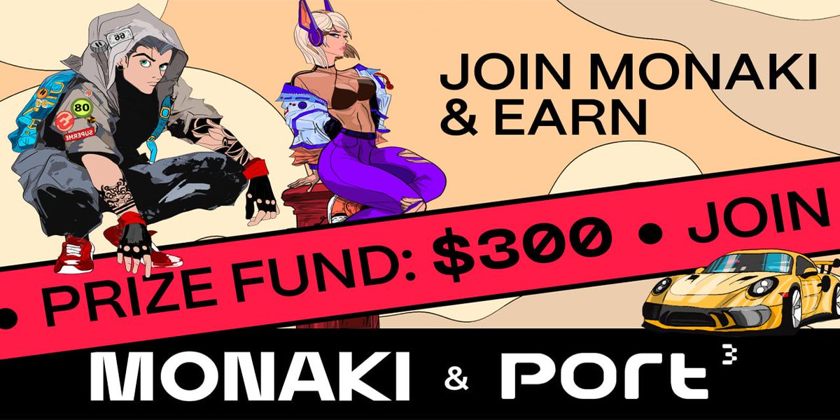 MONAKI (@monaki_nft) on Twitter photo ๐300 USDT +5 NFTs Monaki Giveaway Campaign
We're thrilled to announce a giveaway on <a href="/Port3Network/">Port3 Network</a>, giving total prize pool of $300 USDT + 5 NFTs among 20 winners!
Date: Oct 19th 15:00 UTC - Nov 19th 15:00 UTC
๐Join the SoQuest Campaign Here:
soquest.xyz/space/Monaki/cโฆ
#web3 ๐300 USDT +5 NFTs Monaki Giveaway Campaign
We're thrilled to announce a giveaway on <a href="/Port3Network/">Port3 Network</a>, giving total prize pool of $300 USDT + 5 NFTs among 20 winners!
Date: Oct 19th 15:00 UTC - Nov 19th 15:00 UTC
๐Join the SoQuest Campaign Here:
soquest.xyz/space/Monaki/cโฆ
#web3