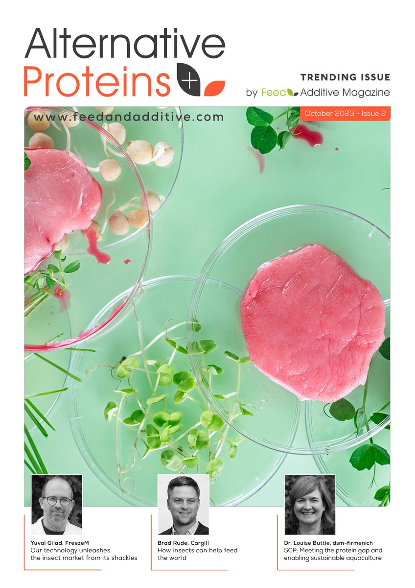 feedandadditive's tweet photo. The second issue of #alternativeproteins by Feed & Additive Magazine is out..!๐
๐https://t.co/0DhW2RZPvc ๐
Enjoy your reading..๐ค
#animalnutrition #sustainablenutrition #insects #singlecellprotein #culturedmeat #insectindustry #sustainableprotein #insectmeal #plantbasedmeat https://t.co/jSX7g9V0Uf