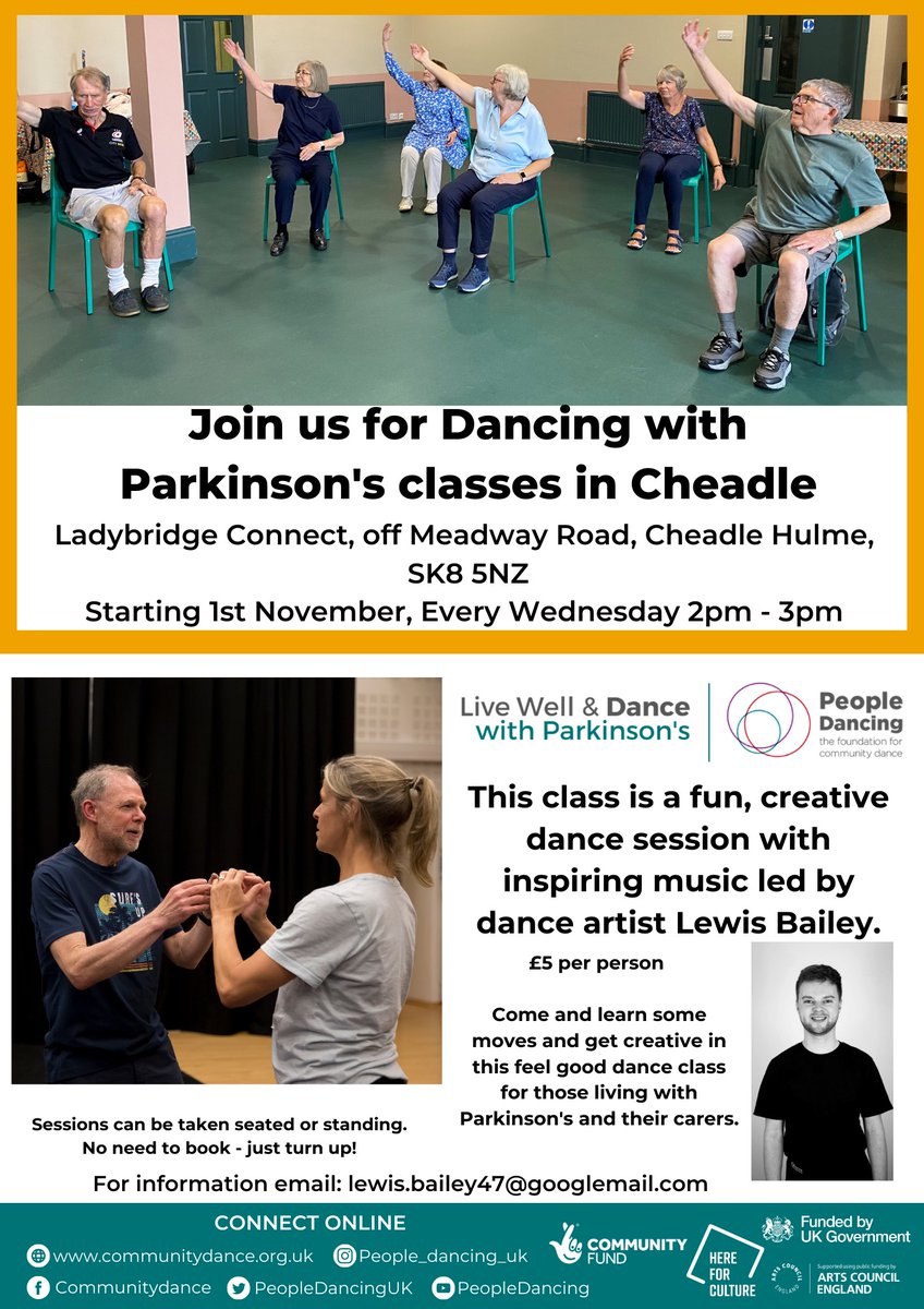 One week until this new dance class starts... #Parkinsons #danceforhealth