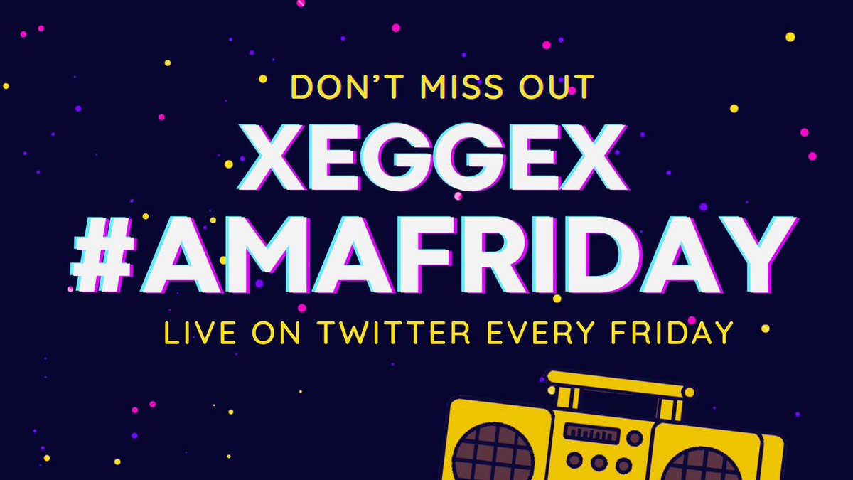 xeggex's tweet photo. Hello Everyone & Welcome to the first of our weekly AMA. You can quote this tweet to ask anything you want to know about XeggeX using the hashtags; #XeggeX #AMAFriday.
Let's get started! https://t.co/bPiTIAGHYS