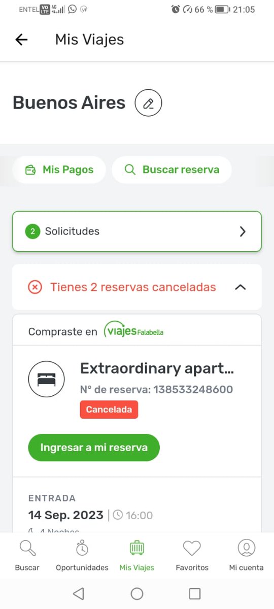 Reclamo ingresado a <a href="/SERNAC/">SERNAC</a> en contra de <a href="/viajesfalabella/">Viajes Falabella</a> <a href="/Banco_Falabella/">Banco Falabella</a> @Falabella_Chile hasta hoy no hay solución alguna, nos piden hablar x interno porque saben que no es posible, hasta cuándo éstas Empresas hacen lo que quieren? <a href="/TVN/">TVN</a> <a href="/CNNChile/">CNN Chile</a> <a href="/meganoticiascl/">Meganoticias</a> <a href="/chilevision/">Chilevisión</a>