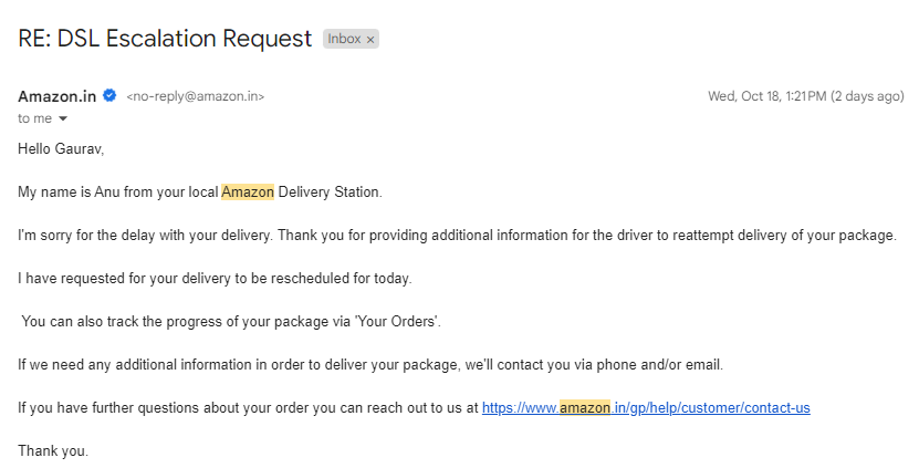 khalipocket's tweet photo. @AmazonIN Daily Fake Promises. Ordered a 53,000 phone (Order: 407-7295646-9797129), it's MIA. Long waits, muted calls, wait 1 day more. no delivery. Daily Rescheduling, no answers. Can't gift it for my brother's birthday. Refund's delayed. Lost faith in Amazon. #AmazonFail #Fraud https://t.co/UVZnp8edav