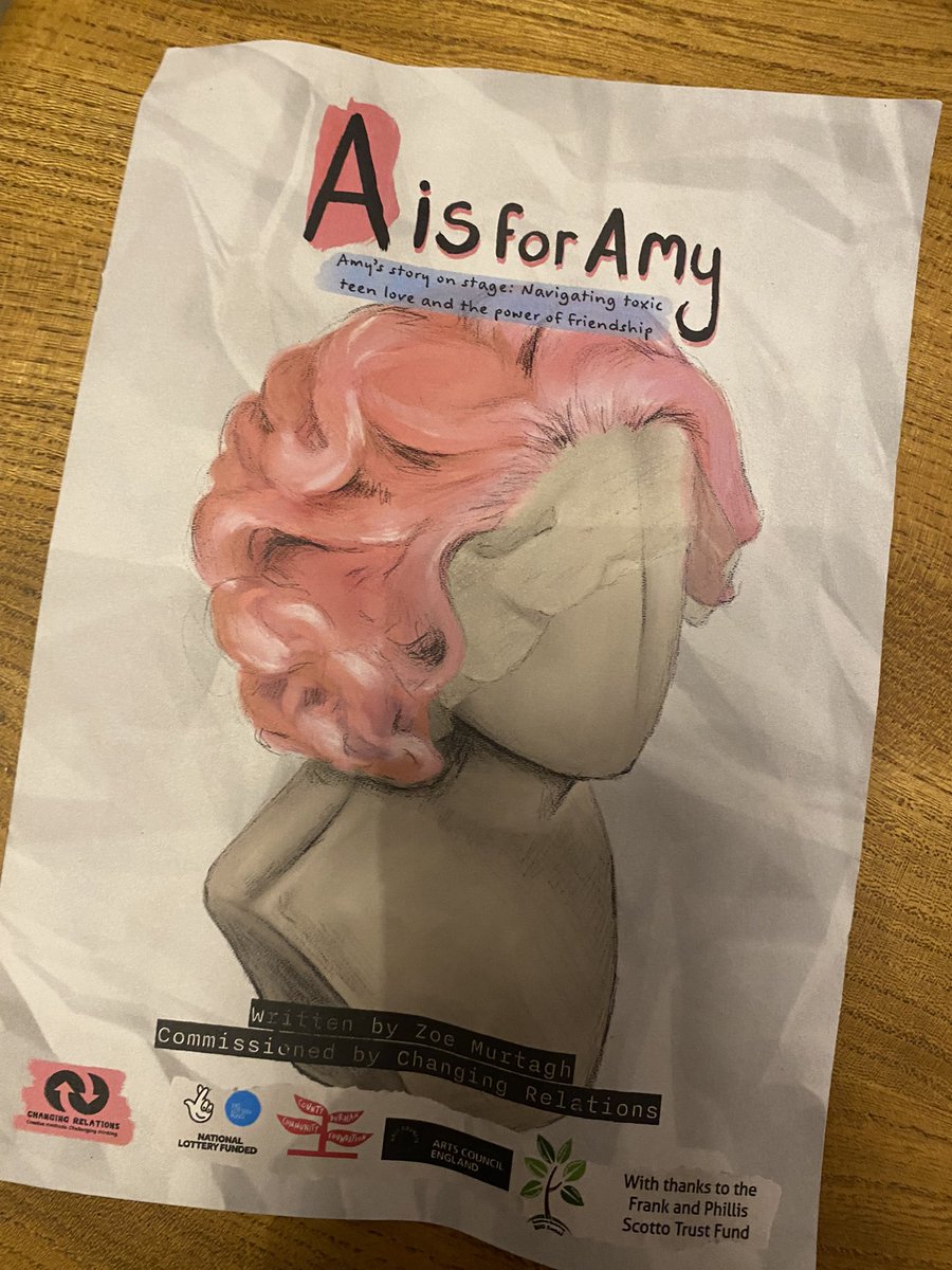 Cannot stop thinking about @ChangeRelations’ “A is for Amy”, a complex & sensitive play by @zoe_murtagh, co-created with survivors of domestic abuse & coercive control. Absolute dream team of creatives, including @bridiejackson1 & @bridgetwriting, too. Really important work.