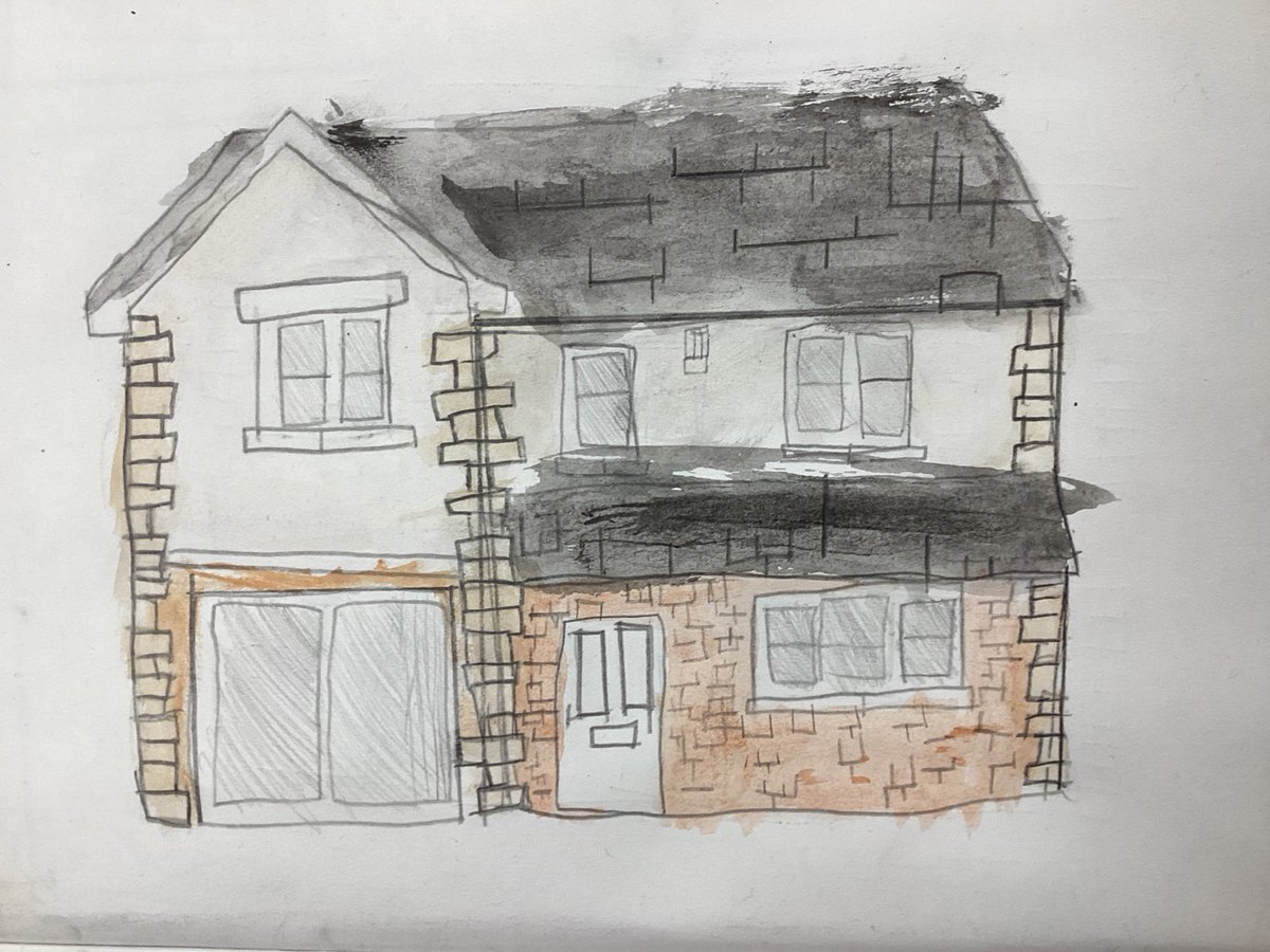 Here are some completed watercolour houses from Kingfisher! Our budding artists have done very well!