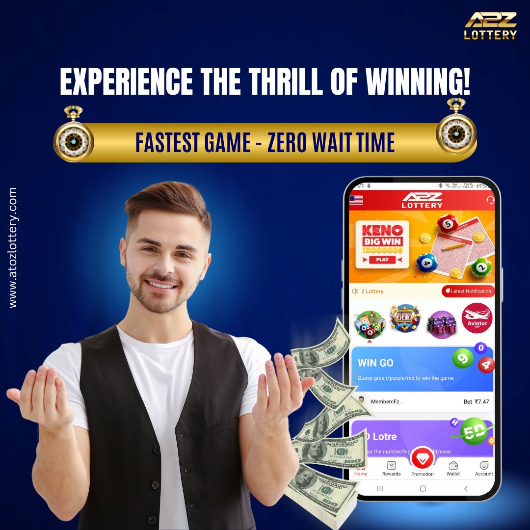 AtoZlottery1's tweet image. Get ready to feel the rush of victory with A2Z Lottery's fastest game! With zero wait time, you can experience the thrill of winning on the spot. Hit the jackpot. 
Don't miss out on the fun and join A2Z Lottery today! #fastestgame #zerowaittime #winningthrill #A2ZLottery