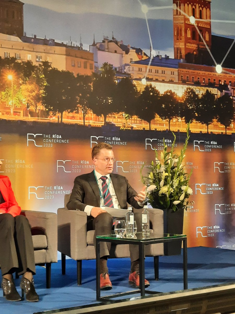 LV_NATO's tweet photo. Join us online! At #RigaConference 2023 NATO ASG @DavidCattler and other distinguished panelists are having deep and strategic exchanges on @NATO's decisions taken at Madrid and Vilnius summits, and what to expect from Washington summit in 2024: https://t.co/LkJjPPqnHG https://t.co/8abdjMpeo2