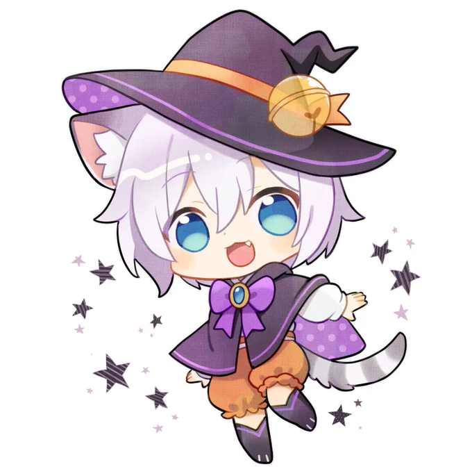 ハロウィン鈴猫ちゃん #鈴猫絵 #RinCatArt