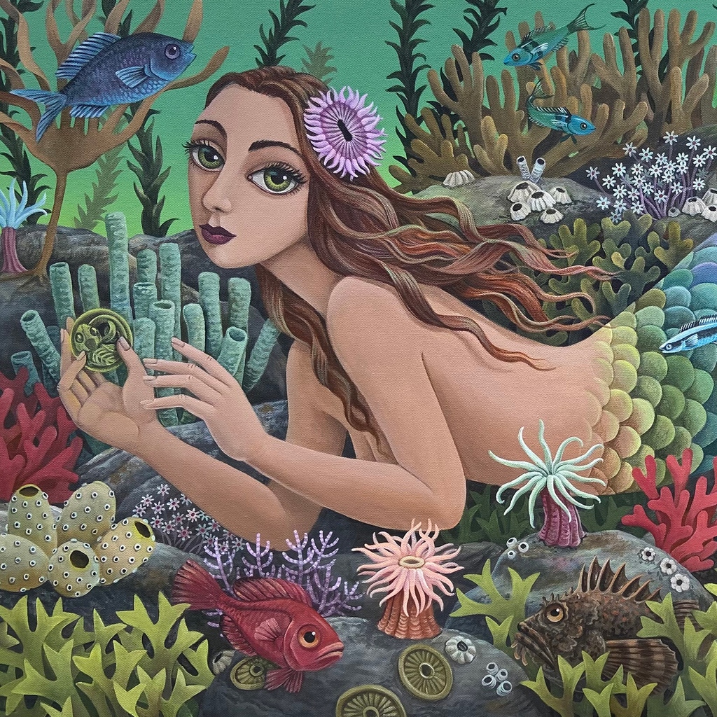 BenderGallery's tweet photo. I'd like to be
Under the sea...
Mermaid's Garden
acrylic on canvas
#lainebachman #magicalrealism #popsurrealism #artcollector #fineart #contemporaryart #bendergallery https://t.co/7ofcNgiBZT