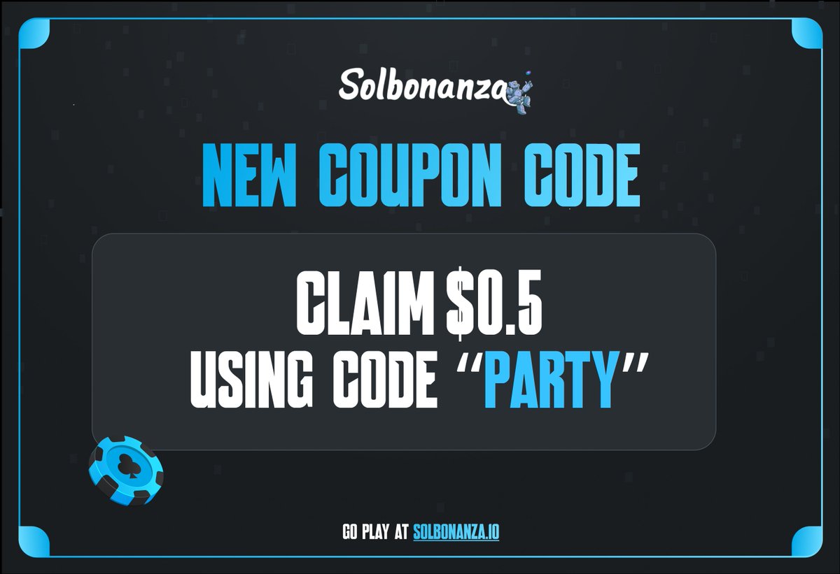Who's going to PARTY this weekend? 

Code: "PARTY"

Try now at: solbonanza.io/cases 

Good luck !!!