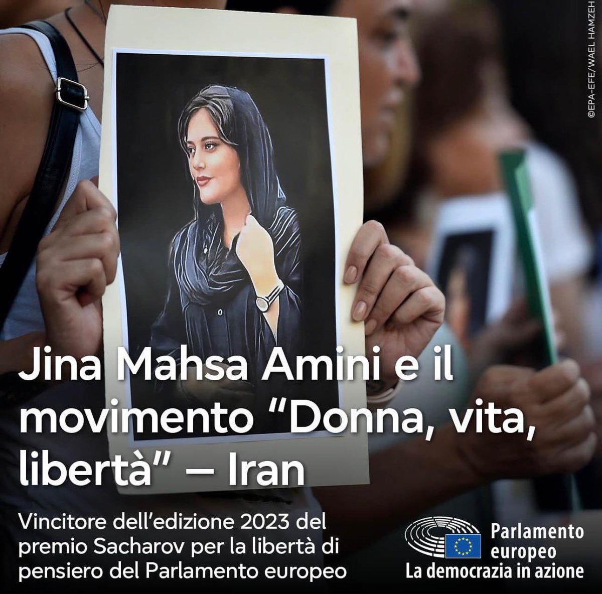 🇪🇺 Il Parlamento Europeo ha deciso di assegnare il “Premio Sacharov per la libertà di pensiero 2023” a Jina Mahsa Amini..
m.facebook.com/story.php?stor…