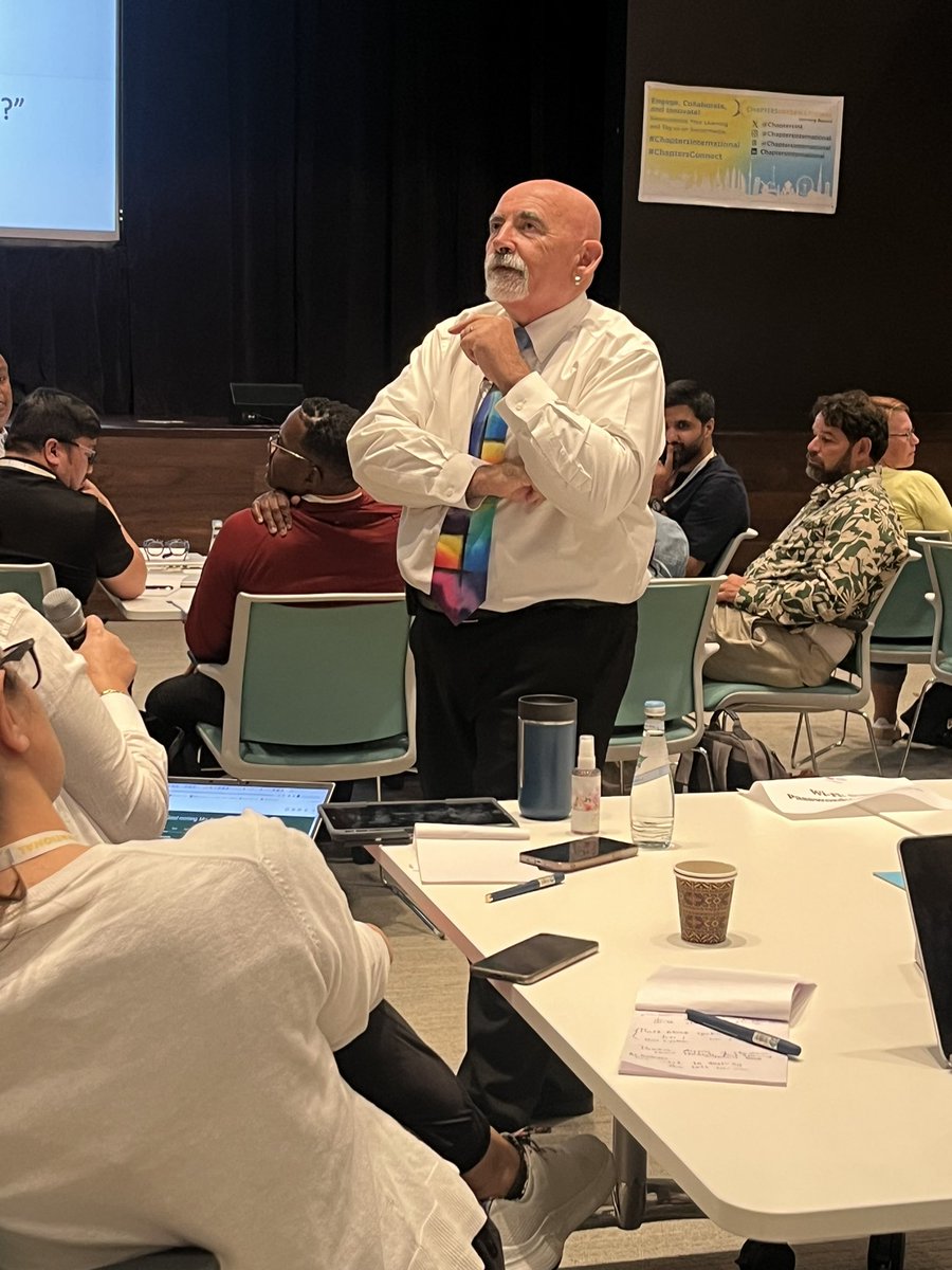 ChaptersInt's tweet photo. Day one with @dylanwiliam at @QF #Doha #assessment #Learning #ChaptersConnect https://t.co/SkIDTuqHDW