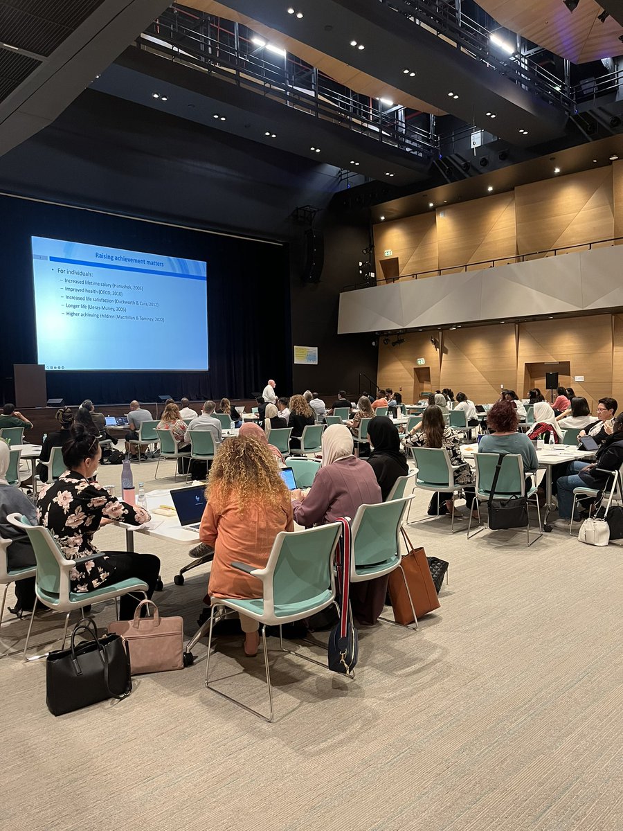 ChaptersInt's tweet photo. Day one with @dylanwiliam at @QF #Doha #assessment #Learning #ChaptersConnect https://t.co/SkIDTuqHDW