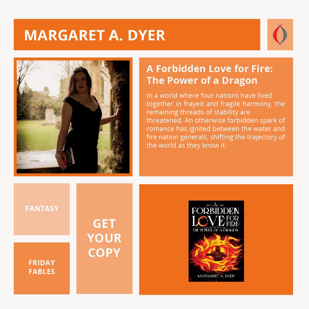 olympiapub's tweet photo. On this week's edition of #FridayFables we're featuring Margaret A. Dyer and her first book 'A Forbidden Love for Fire: The Power of a Dragon'.
https://t.co/g7PDGLn3sV
#authorspotlight #bookoftheweek #fantasy #fantasybooks https://t.co/T3Z05gEYzd