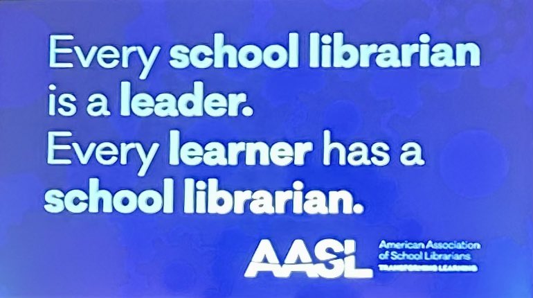 We are at the AASL National Conference representing @WichitaUSD259. We are so #WPSProud to work for a district that values equity for EACH student! #AASL23
