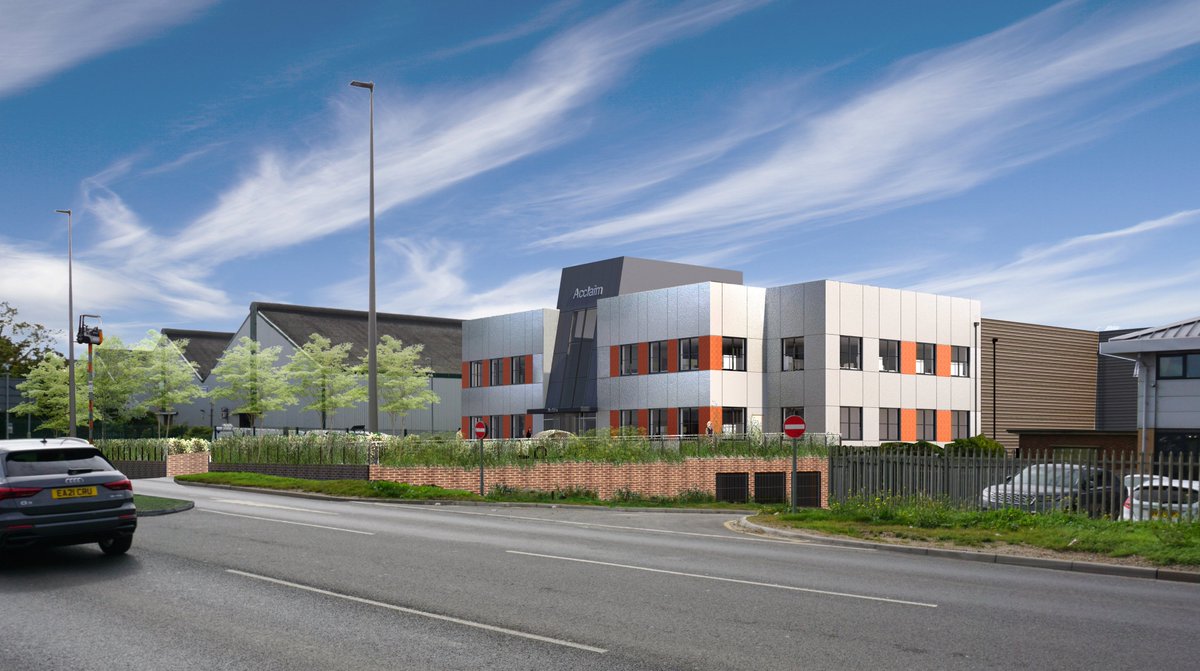 We are pleased to have obtained planning permission for a new HQ building for Acclaim Handling in Purfleet.

It was a bit of a battle with the highways to have a new access from London Road approved. It will significantly increase their capacity on site.
#planningpermission