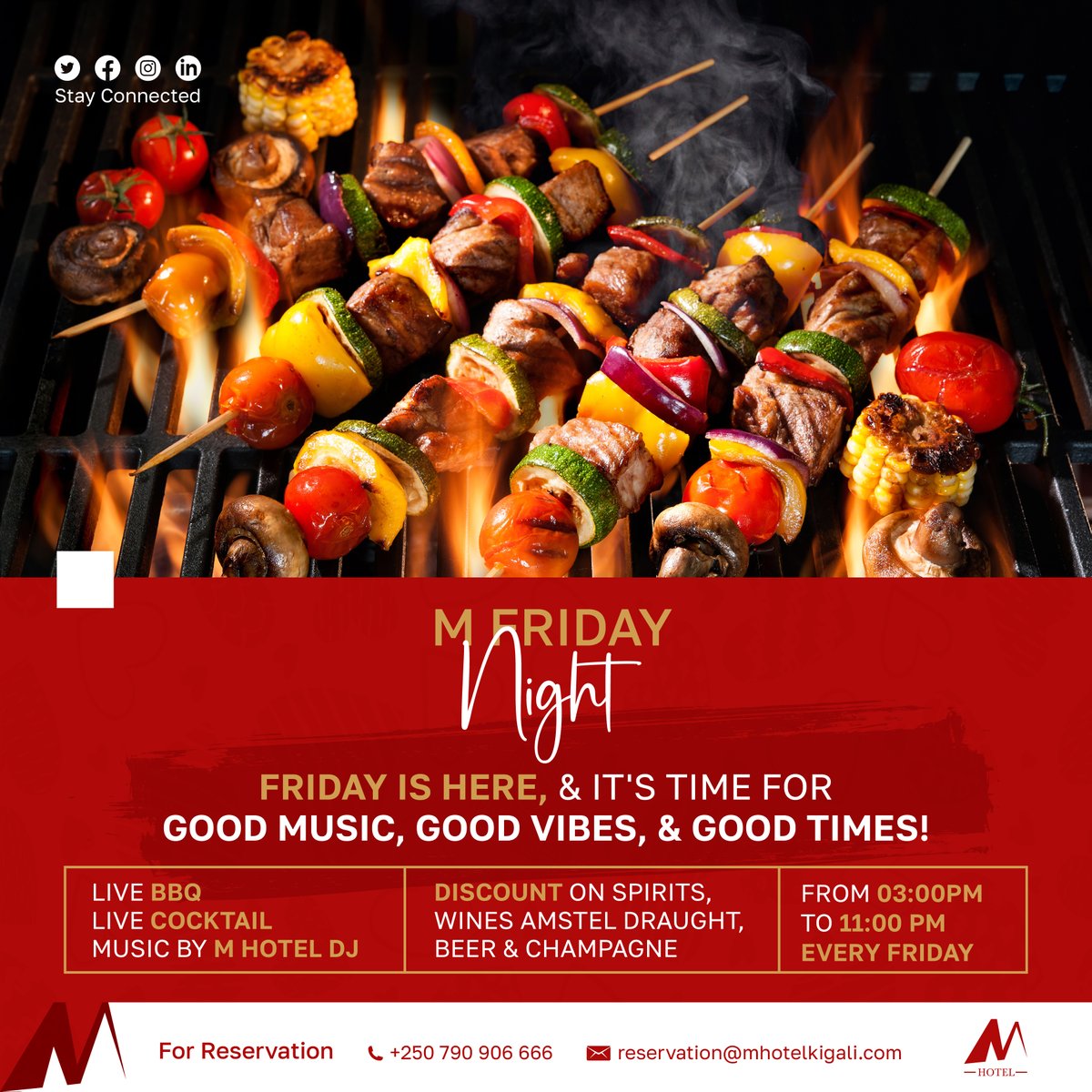mhotelkigali's tweet photo. Your weekly dose of good music, good vibes, and good times is here! M Friday is the perfect way to end your week and start your weekend off right!
#mhotel #MFriday https://t.co/zFKqVgzW0C
