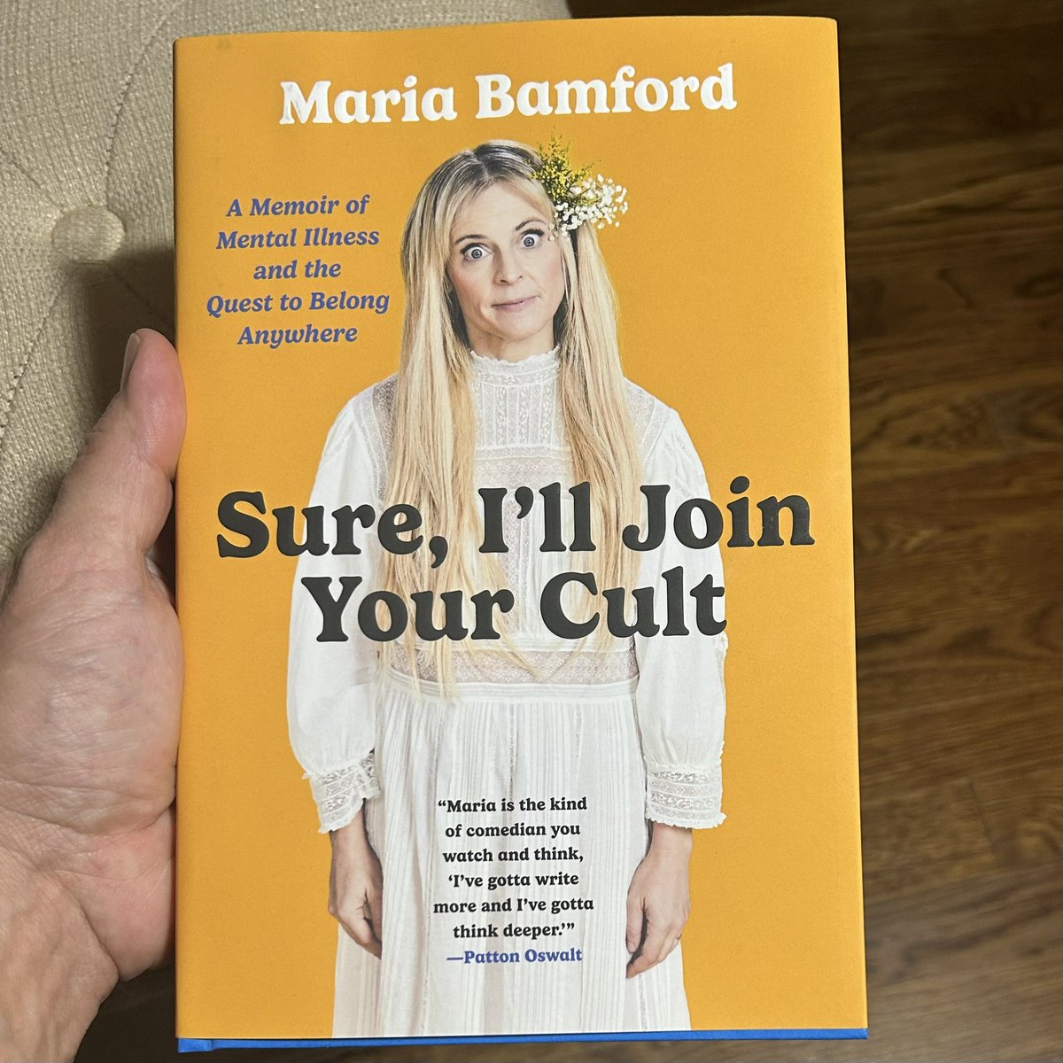 I’ve never read a book that was so funny I had to keep putting it down because I couldn’t breathe. I love Maria Bamford