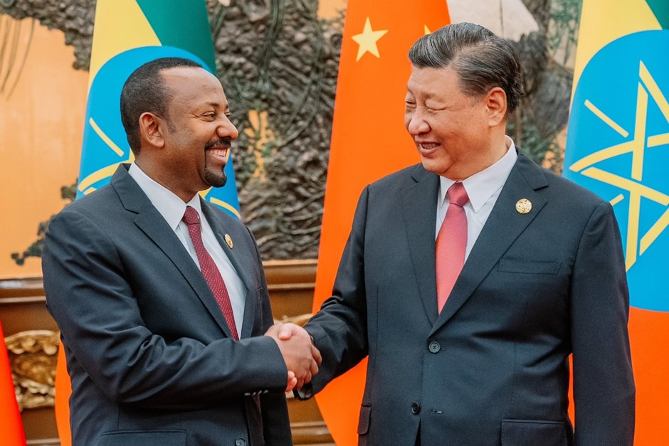 GNegate's tweet photo. PM @AbiyAhmedAli and Chinese President Xi Jinping announced the elevation of partnership between their two countries from a comprehensive and enduring strategic cooperative partnership to an All Weather Strategic Cooperation Partnership level @CNNAfrica https://t.co/oG0lTUGhaK