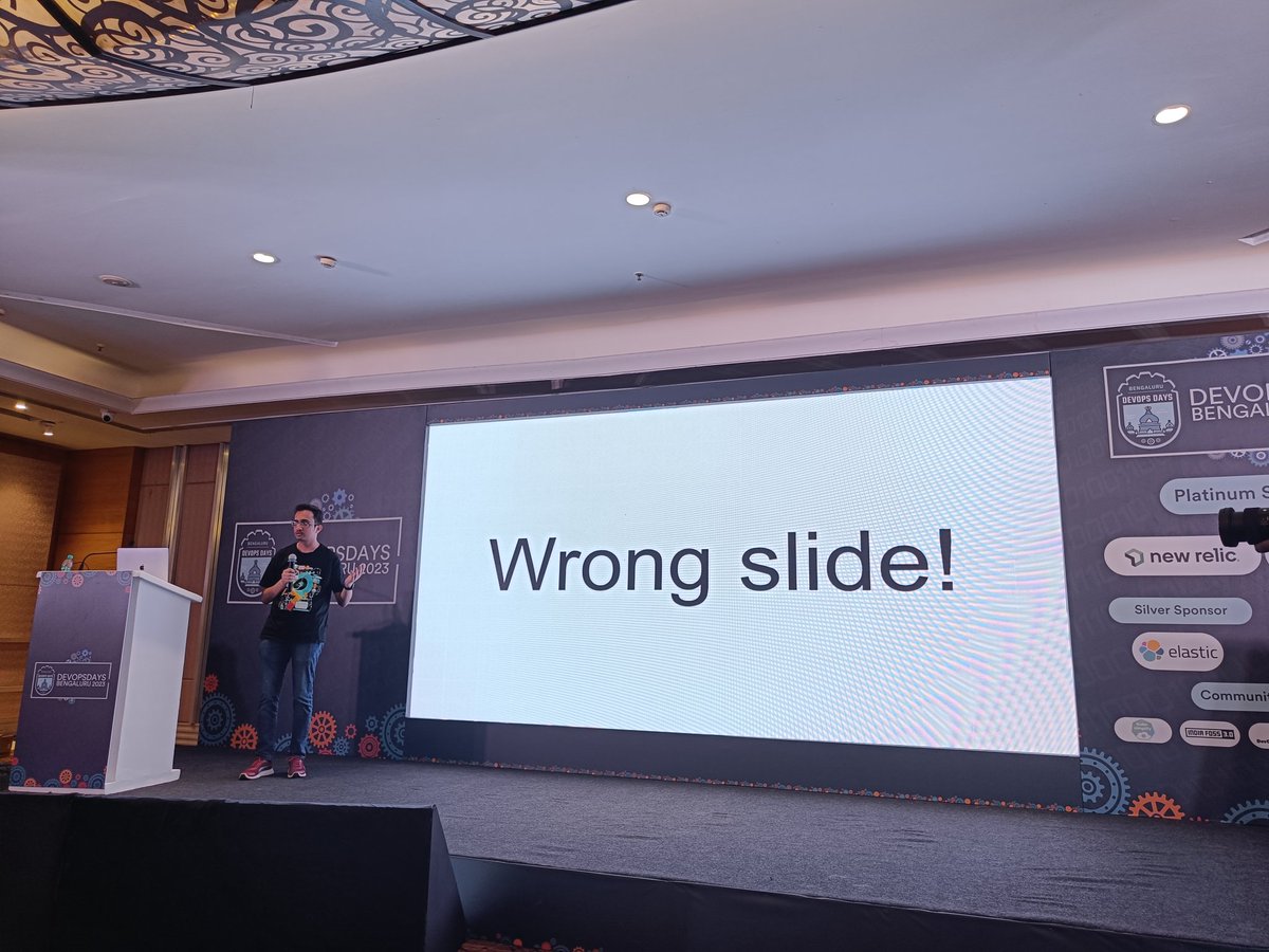 rajat404's tweet image. Lightening talk by @ImportHuman
Come for the jokes. Stay for the gyaan.

@devopsdays_blr #DevOpsDaysBLR