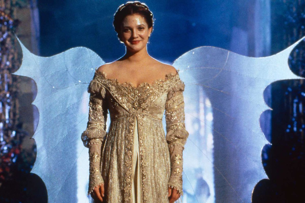 cayennepepr's tweet photo. @DrewBarrymore can I PLEASE borrow this dress for the wedding? Ever since I was little I’ve told people I’m gonna look like drew from ever after on my wedding day ✨✨the dress would for sure help the look ✨💁🏻‍♀️💗💗💗💗💗 https://t.co/zN1oSt3rmW