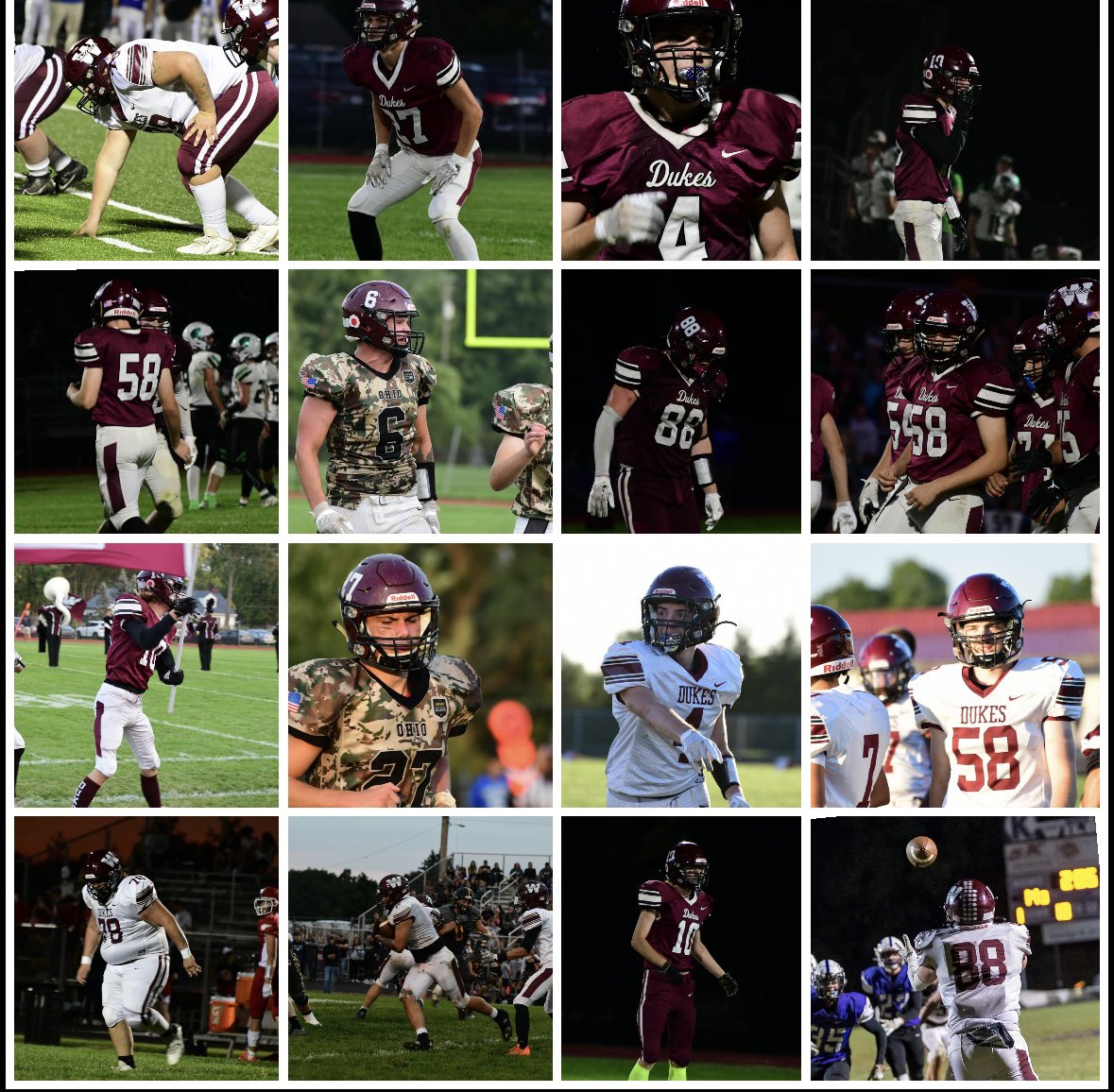 Tonight is senior night at the duke’s stadium!!! There are 7 seniors. The theme for tonight is blackout!! Let’s go cheer on those dukes!!!