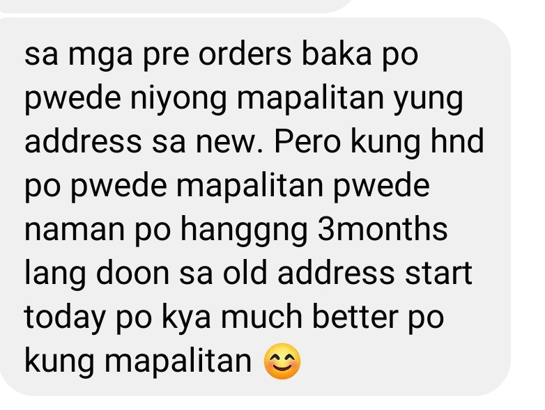 smlservices's tweet photo. π’ #SMLNotice
here's an update po from consol regarding pre order items na di pa po narerelease. as of now wala pa pong binigay na new add si consol. will update nalang po if may new add na para machange nyo pa po if ever. also, you can still use the current address po. https://t.co/sASaybq43V