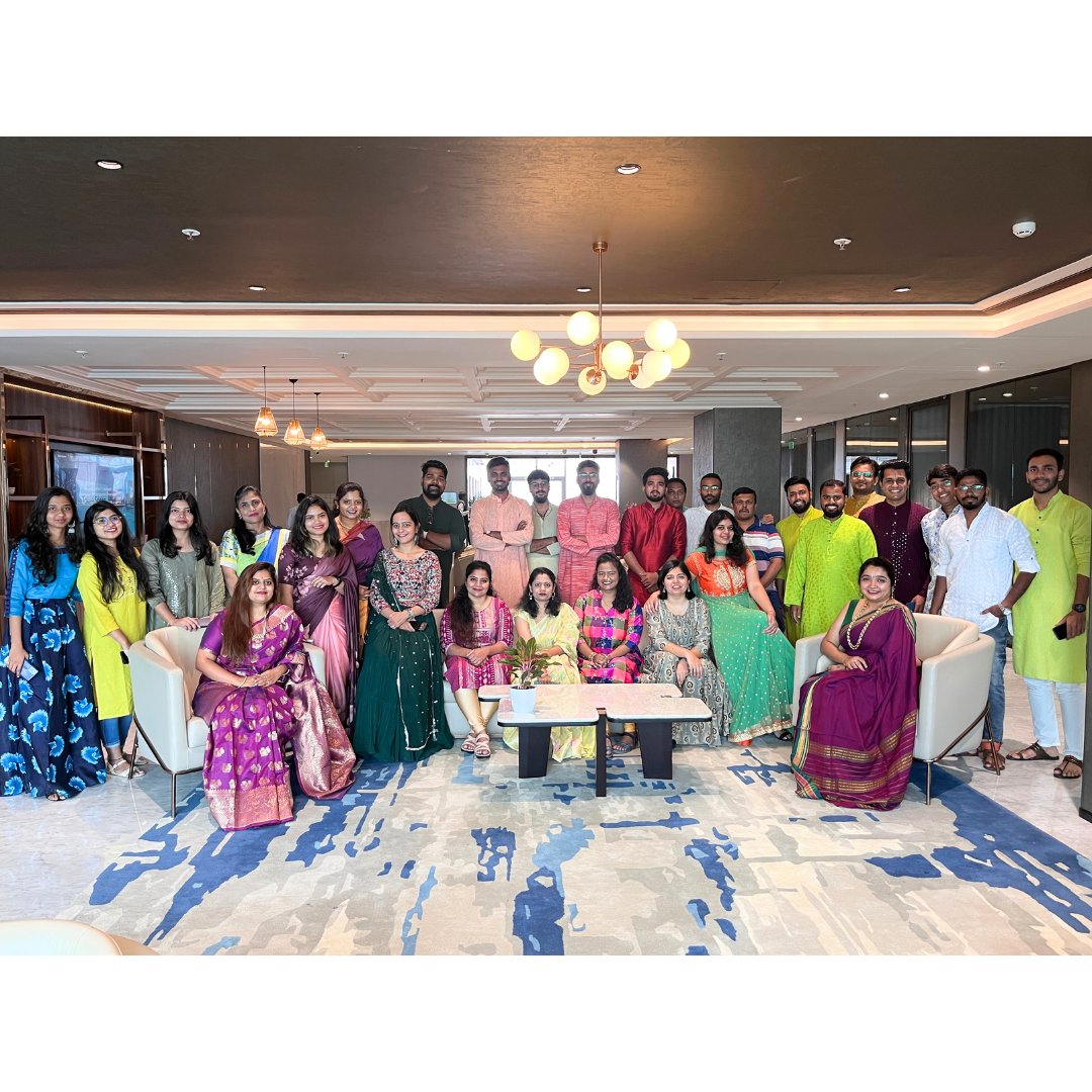 joshsoftware's tweet photo. Embracing the spirit of unity and tradition! Our office came alive with the vibrant colors and infectious energy of Navratri. Check out these glimpses of our festive celebrations!

#NavratriCelebrations #OfficeFun #lifeatjosh #joshsoftware https://t.co/QtXFMsr8mm