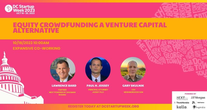 TheCrowdFundLaw's tweet photo. Spoke on a panel ab #regcf #equitycrowdfunding https://t.co/GsNf7J2una