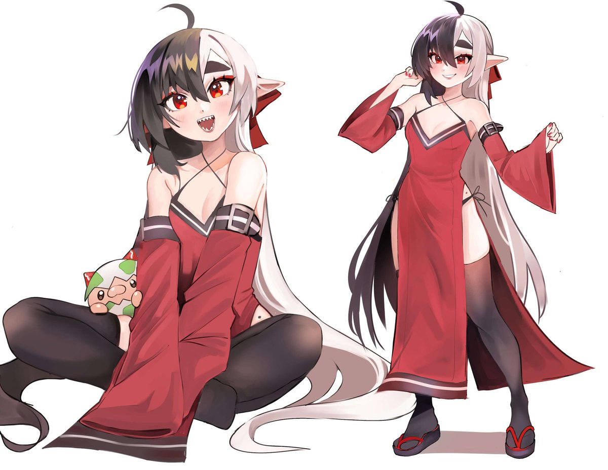 「Dressed as my OC Aki!!!」|Kumaartsuのイラスト