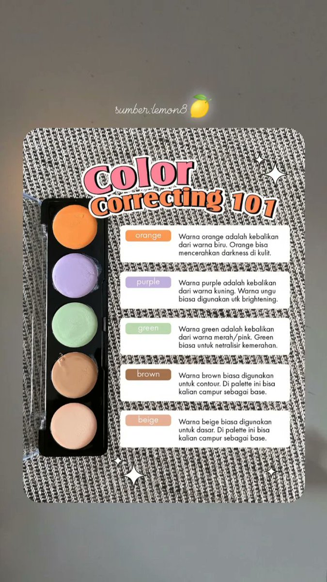 terserahlah1228's tweet image. Buat kalian yang masih bingung cara color correcting. kalian bisa pakai palet apa aja ya
#makeuphacks #colorcorrector