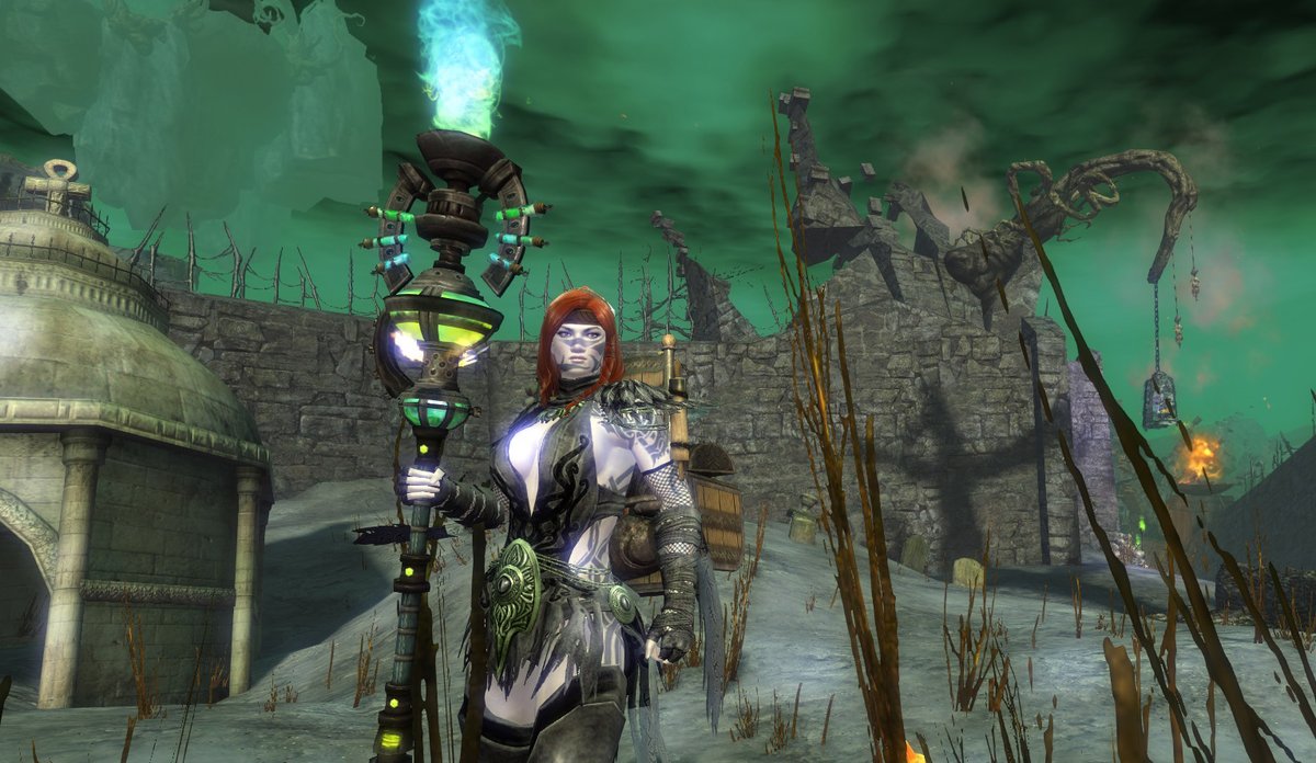 JenniMitkovic's tweet photo. Im Labyrinth des Verrückten Königs. 

#GW2SpookyShots #GuildWars2 #GW2 https://t.co/DHwbYGUjw6