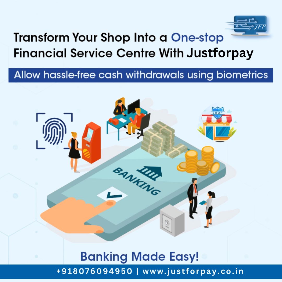 JUSTFORPAY_'s tweet image. Transform your shop into a one-stop financial service centre with justforpay
#banking #BankingMadeEasy #bankingapi #OneStopService #onestopsolution