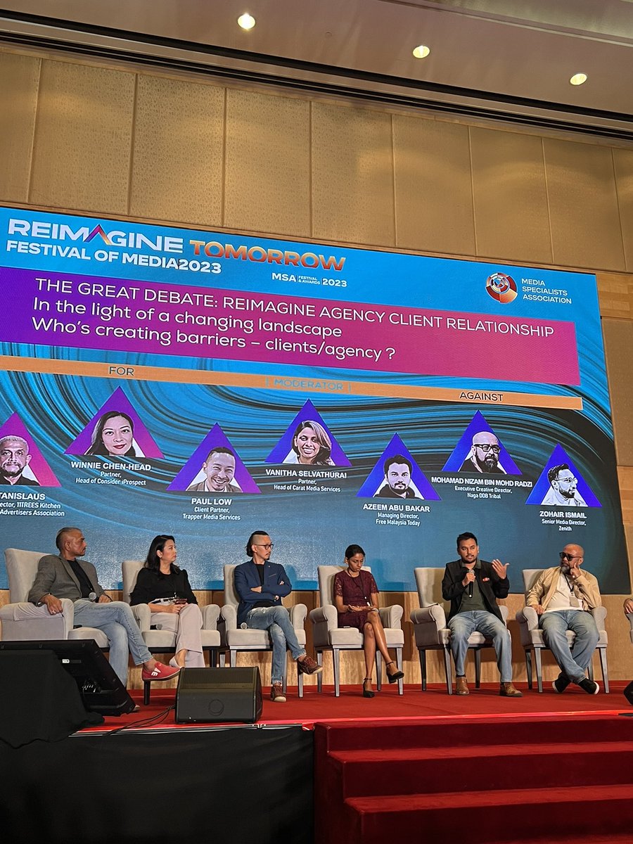 Today we debated on how the industry should evolve as generative AI and marketing technology become more advanced.

Media Specialists Association - Malaysia 
#FestivalofMedia2023 #ReimagineTomorrow #MalaysianMediaIndustry #MarketingExcellence
@fmtoday