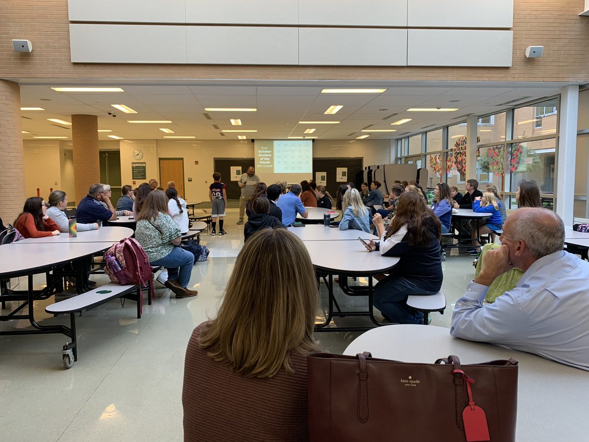 I had the pleasure of being a stand in parent this morning at the Eyer Student of the Month breakfast!  What a beautiful celebration of students who are doing their best every day! #oneeyer