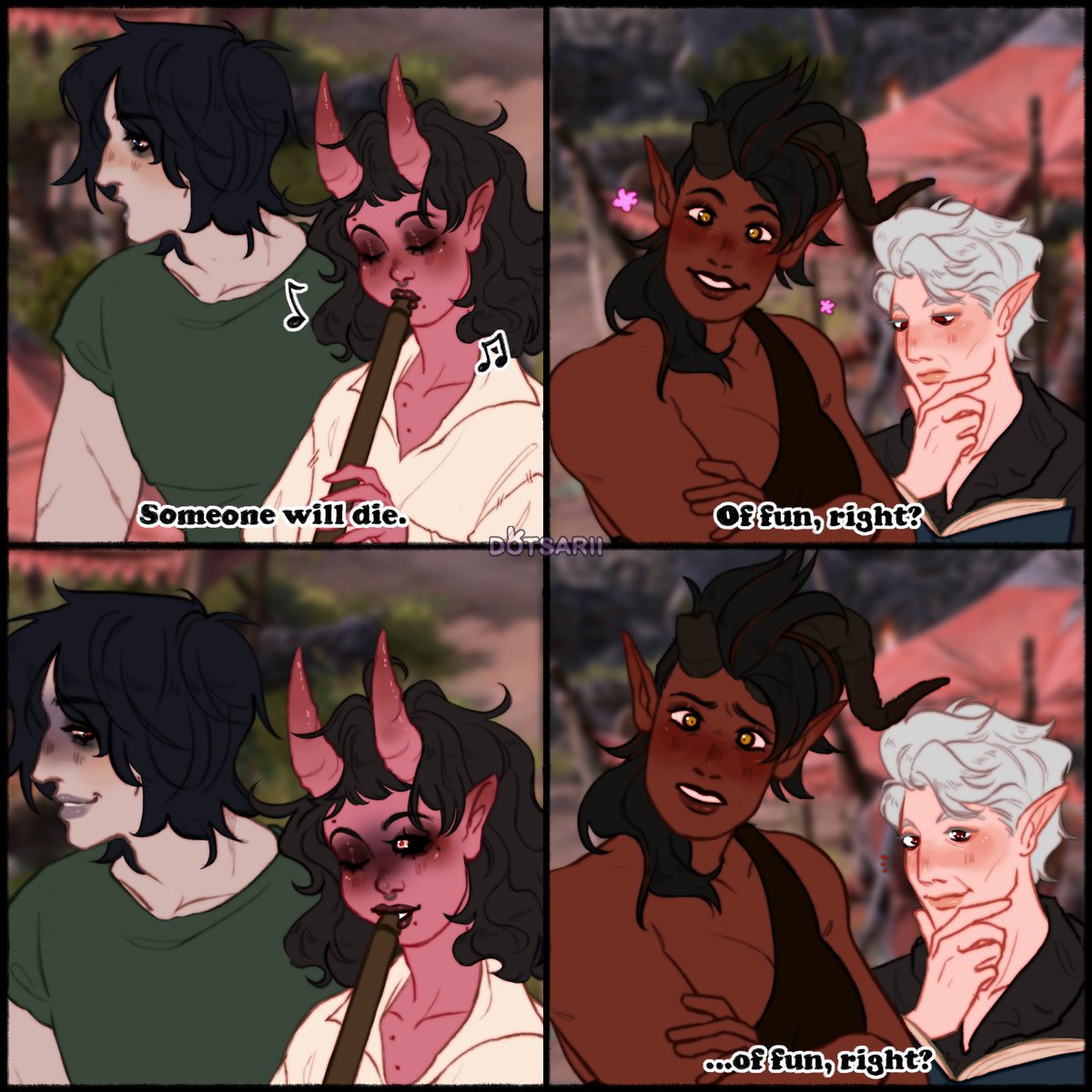 dotsarii's tweet photo. Little comic of my durge and normal tav being weird little freaks (I love them sm)
#BaldursGate3 ✨ #BG3fanart https://t.co/gcwyzhSwxW
