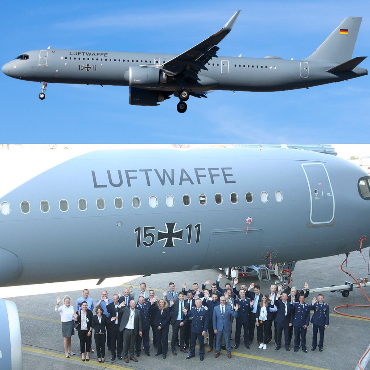 LebanonJets's tweet photo. Military: #GermanAirForce #Luftwaffe A321Neo hex #3F59F3 #GAF711 arrived from #TelAviv #Israel DIRECT to #Beirut #Lebanon with Foreign Minister Annalena Baerbock onboard for 4 hours & expected out to #Berlin #Germany jet invisible on FR24 but seen on @RadarBoxCom & @ADSBex https://t.co/A9Ip9L69sg