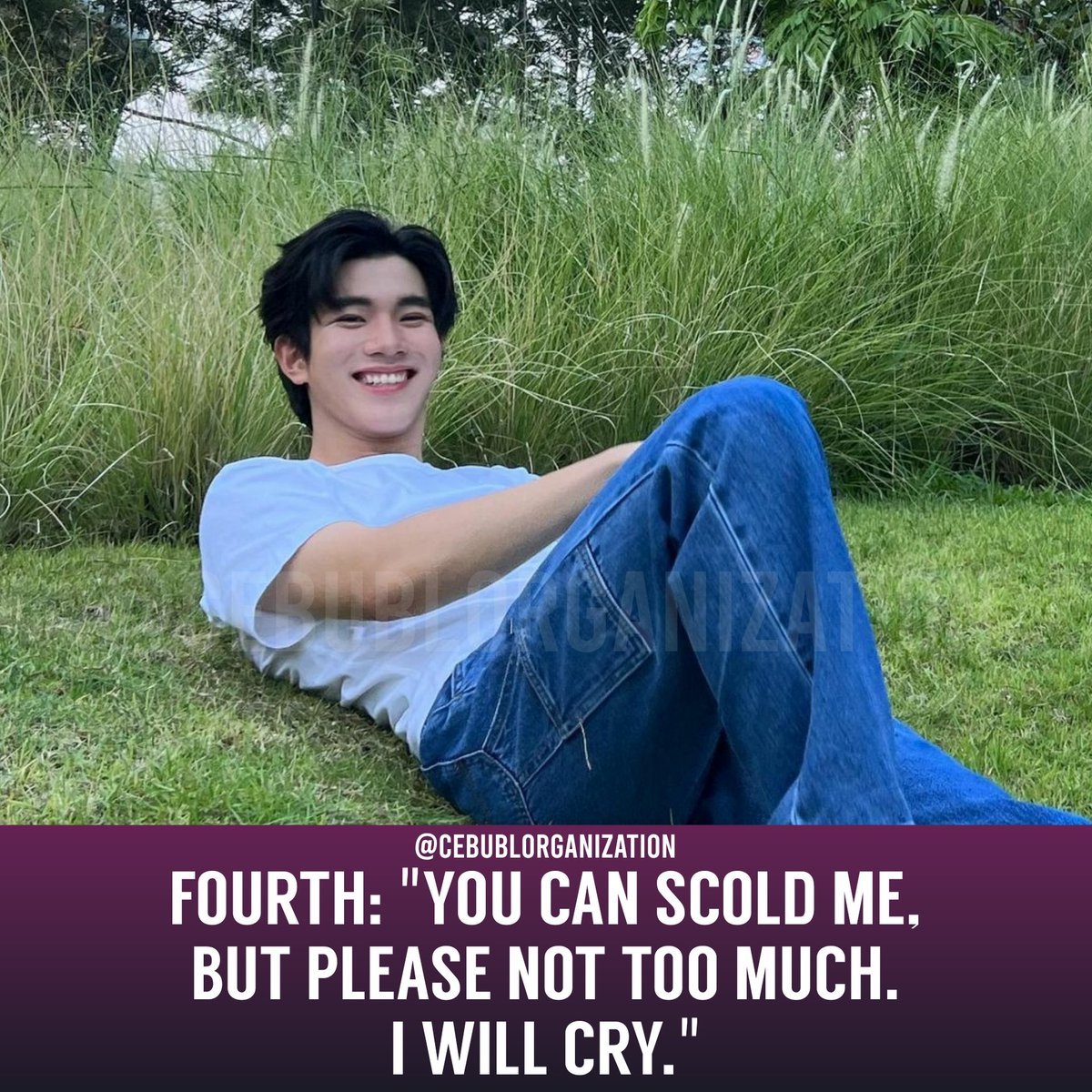 cebuBLorg's tweet photo. 📌FOURTH: "YOU CAN SCOLD ME, BUT PLEASE NOT TOO MUCH. I WILL CRY."

'My School President' star Fourth Nattawat answered in his recent interview with One News together with on-screen partner, Gemini Norawit, how he handles criticisms and hate comments on his work.

+ https://t.co/gDuWDqA5OZ