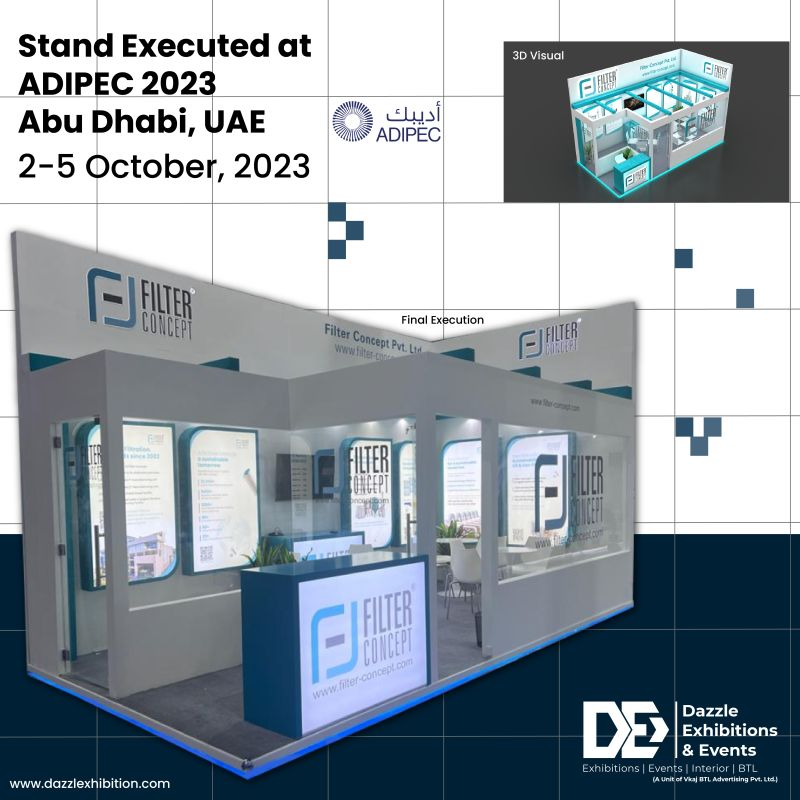 Dazzlexhibition's tweet photo. Successfully Executed by Dazzle Exhibitions and Events for Filter Concept Pvt. Ltd. at ADIPEC Exhibition and Conference (2-5 October 2023)
Contact us on (+91) 9310072038
#filterconcept #fcpl #adipec #adipec2023 #abudhabi #uae #abudhabiuae #abudhabiexpo #adnoc #energytransition https://t.co/vywOpzdATb