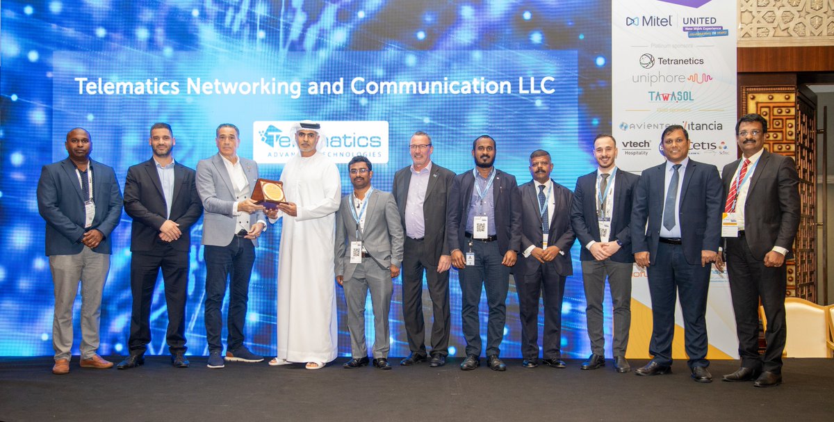 Telematics_ME's tweet photo. Telematics has achieved a remarkable milestone the Partner of the Year #Hospitality #UAE 2023 award at the prestigious Mitel United Event
This accolade is a testament to our unwavering commitment to revolutionizing the networking and communication solutions industry.

#Teamwork https://t.co/oGHfkjguKt