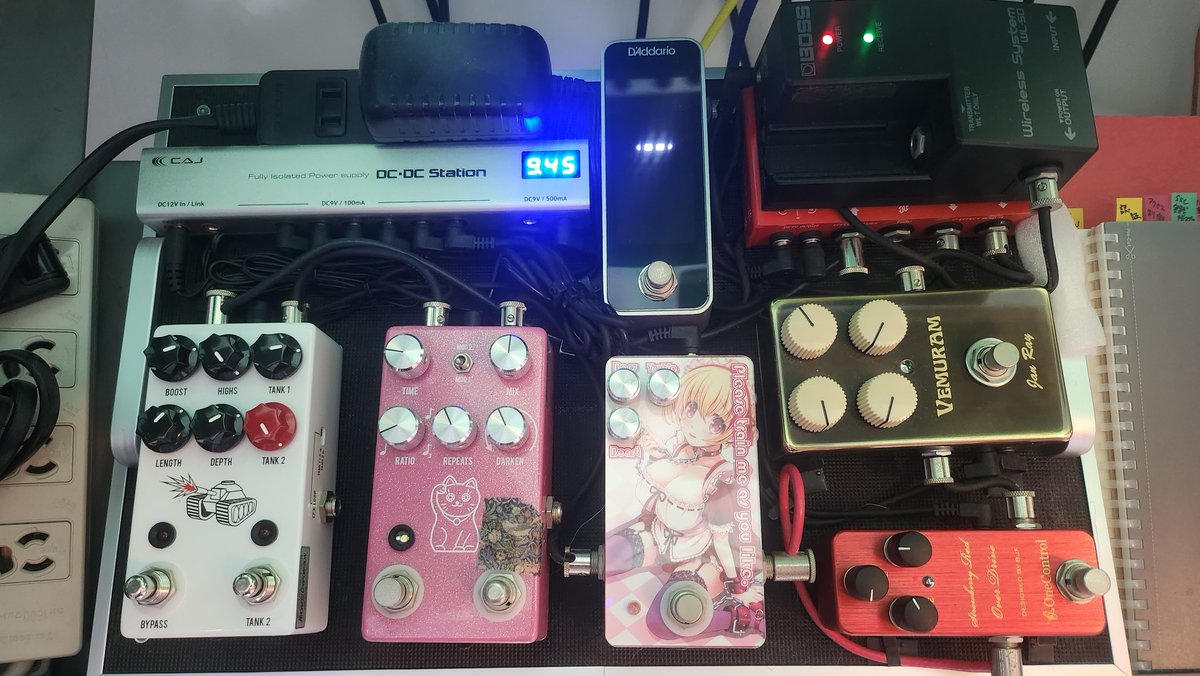 GazaNna_LAbERIS's tweet photo. 最近マルチつかってたけど、やっぱりコンパクトのほうがよくなってちょい入れ替えた。なんてこういったりきたりするんだろうな。
#エフェクター #エフェクトボード
#effectboard https://t.co/I8NIIJjx71