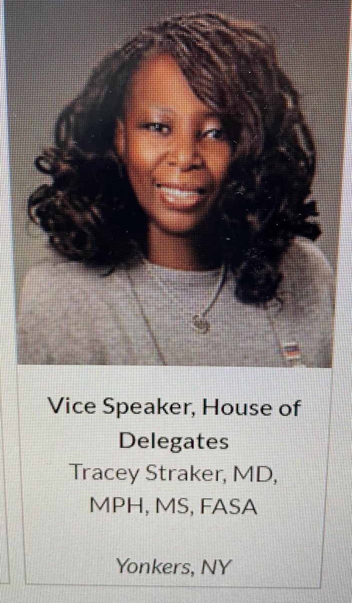 MatthiasEikerm1's tweet photo. I am so happy and proud of Professor Dr. Tracey Straker, (Vice) Speaker of the ASA House. A hard working talented woman, Vice Chair of Operations and DEI Director @ Montefiore-Einstein Anesthesiology. https://t.co/34ZngCXllr