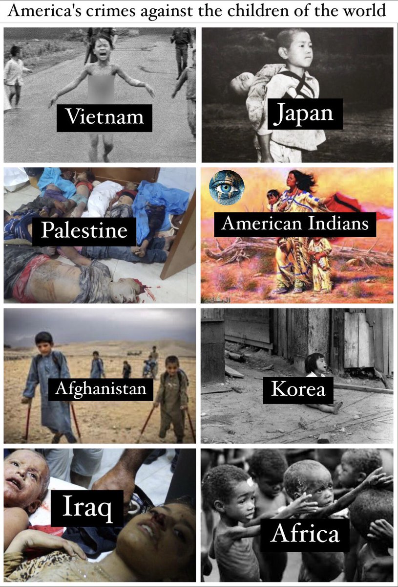 hashemuf1's tweet photo. ماذا فعلت أمريكا بأطفال العالم
 #IsraeliNewNazism #FreePalaestin https://t.co/6tnOgL4Gyg