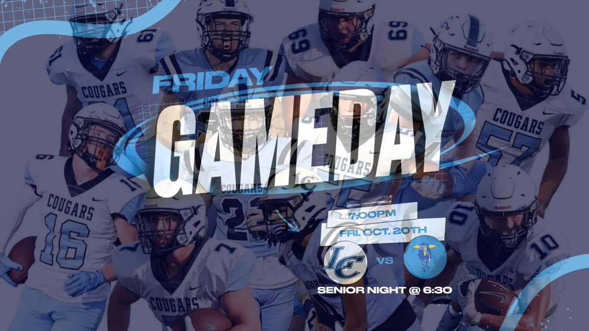 IT'S SENIOR NIGHT GAMEDAY!!!! Kickoff is at 7:00, senior night will start at 6:30. This game will determine the 2 seed and 3 seed in the district. A home playoff game is on the line. Make sure to come out and show these seniors some support. #cougarpride