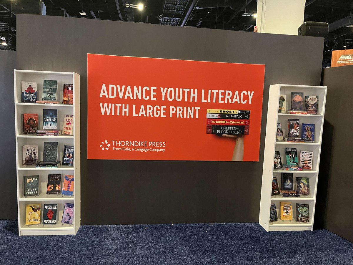 Spanish-language youth large print is hot off the presses! See what this format can do for your emerging bilingual students at Gale booth 701. 
#AASL23 #librariantwitter #youthlargeprint #middlereaders #yabooks #youngadult #ELL #ESL