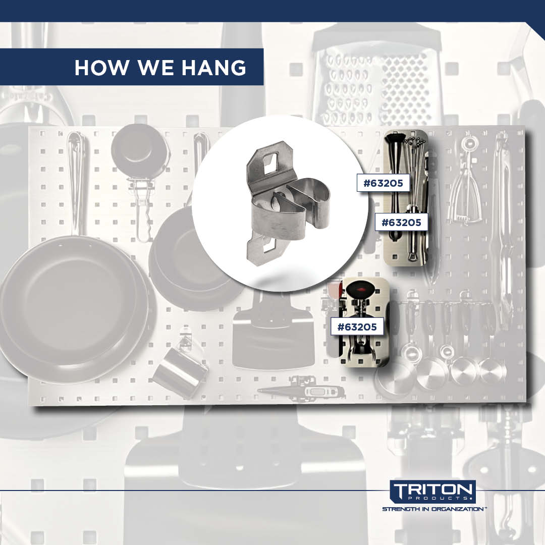 🔧 Let's talk about #HowWeHang!
 
Our stainless steel solutions are designed to tackle even the most demanding tool and storage needs. If you're looking to get organized, check out our #LocBoards® and #LocHooks® — they're built to handle it all! 🔩
 
#KitchenStorage #ToolStorage