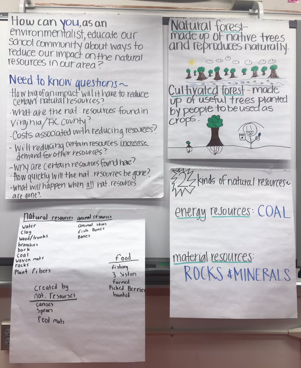 Our environmentalists are learning about Virginia’s natural resources, gathering ideas about their impact on our environment, and thinking about how we can reduce the use of those resources in our community. 🌲 🪨