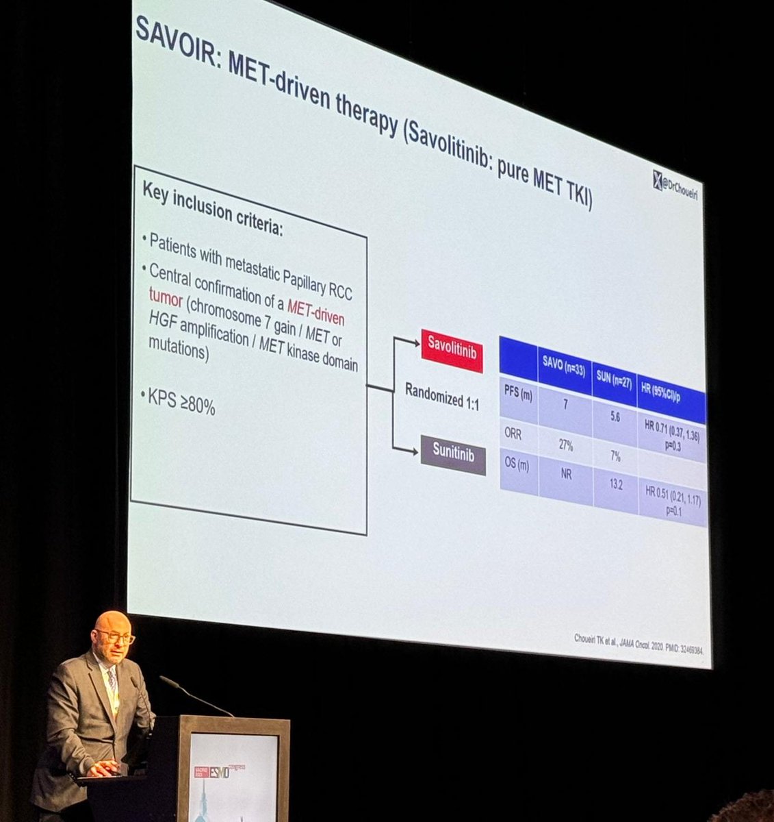 KarlSemaan's tweet image. No better way to start #ESMO23! Masterful talk by @DrChoueiri  magistrally summing up the newest updates in #mRCC management.

@OncLive @myESMO