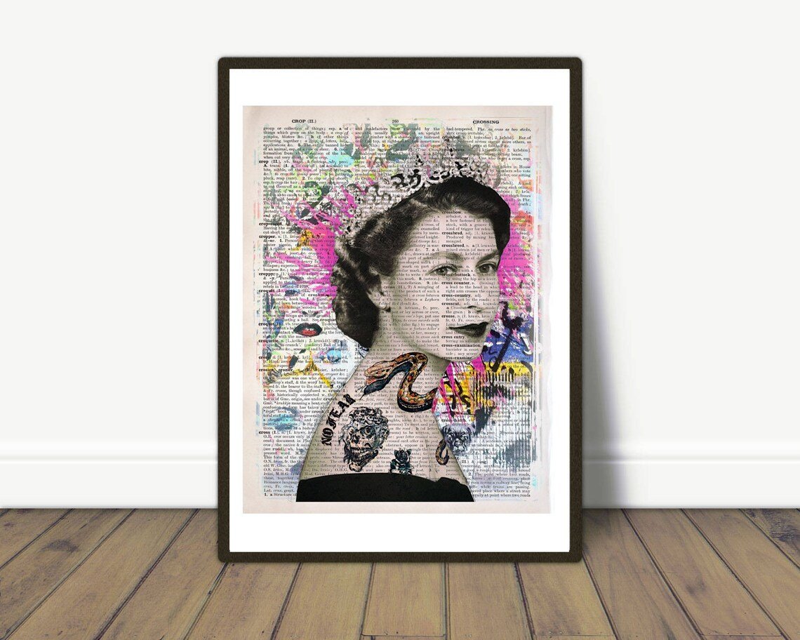 Uncover the extraordinary with 'The Queen Elizabeth II Snake Tattoo.' A blend of literary inspiration and pop art wonder.
art4giftvintageart.etsy.com/listing/799898…
#FestiveEtsyFinds #BlackFriday #HomeDecorIdeas #OfficeArt #uniquegifts #QueenElizabethII