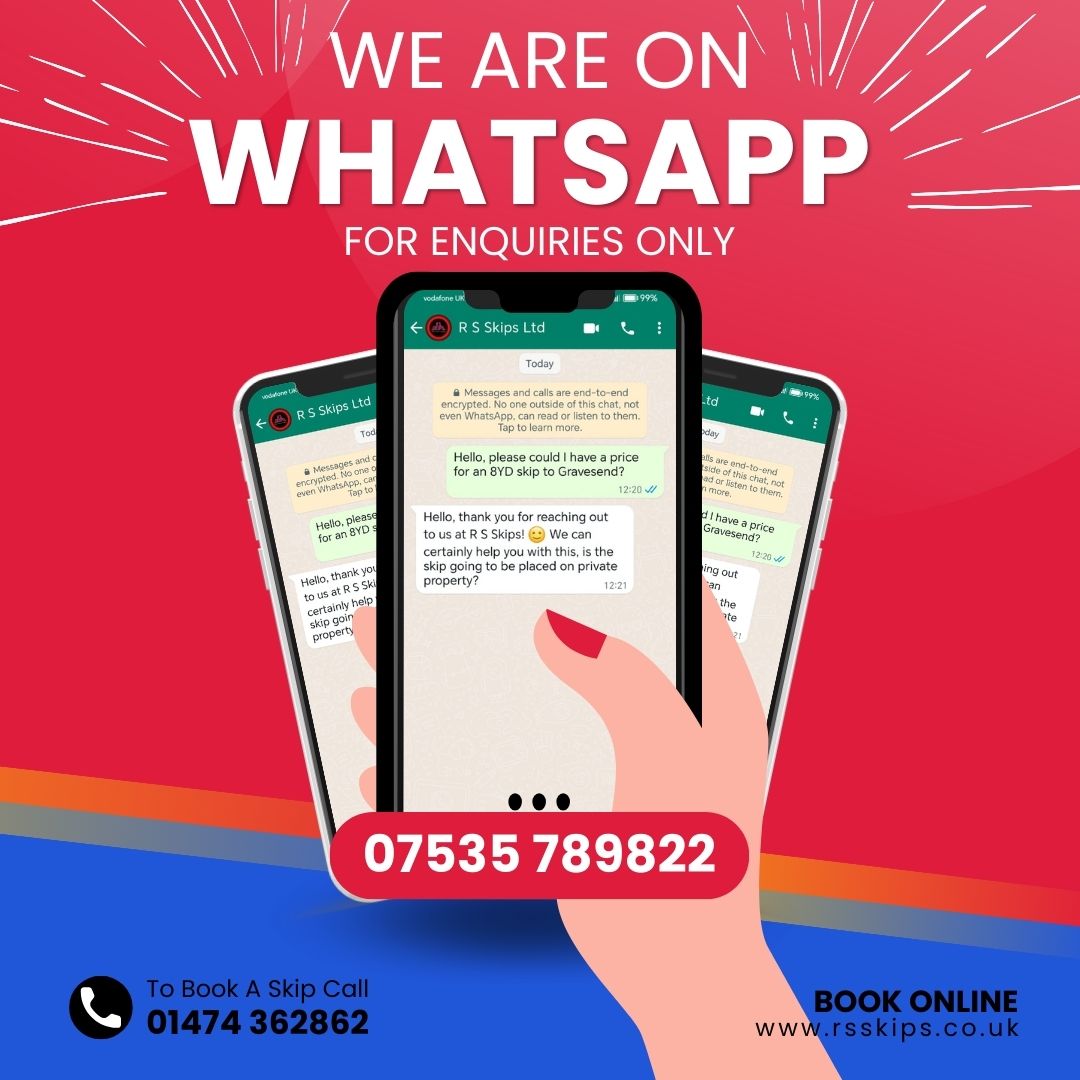 RSSkips's tweet image. Did You Know We Are On WhatsApp? 📱😊

#skips #skiphire #rollonrolloff #wastemanagement #manandvan #aggregates #grablorry #recycling #bookonline #onlineorder #gravesend #shorne #meopham #isteadrise #higham #dartford #medway #maidstone #clearout #waitandload #dropdoor #whatsapp